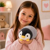  Plush Penguin Soft Plush Toy White and Gray 16 cm | shoptok.hr