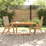 Maison Chic Zložljivi Vrtni Stoli - Stol za vrti 2 kosa trden akacijev les in tekstil JS2694, (21876372) | Shoptok.si