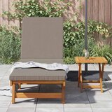  Ležaljka 1-osoba 2 pcs Smeđa Čvrsto drvo akacije | Eponuda.com