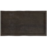 Stolna ploča tamnosmeđa 100x50x(2-6) cm obrađena hrastovina | shoptok.hr