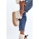 Boto Snow boots on platform with fur light beige Olimuka | ePonuda.com