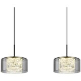 Globo Viseća LED svjetiljka Fogsy (32 W, D x Š x V: 105 x 15 x 150 cm, Crna) | shoptok.hr