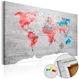  Slika na plutenoj podlozi - Red Roam [Cork Map] 120x80 Cijene