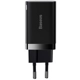 Baseus Super Si Pro brzi punjač USB + USB-C 30W, crni | shoptok.hr