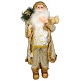 novogodišnja figura deda mraz 90cm zlatni