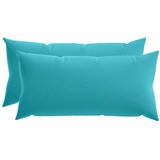  Jastuk s jastukom HEERLEN 2 kom. Tirkizna Poliester - Tirkizna 40 x 80 cm 2 | shoptok.hr