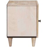 vidaXL Nočna omarica Bež 40 x 33 x 46 cm trden mangov les | Shoptok.si