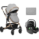  Kolica amaia premium set 2in1 sa i-size autosedištem light grey Cene