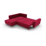 Cosmopolitan Design Crvena baršunasti sklopiva/s prostorom za odlaganje kutna garnitura (s lijevim kutom/u obliku slova L) Kyoto – | shoptok.hr