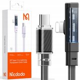 McDodo KOTNI KABEL USB-C LIGHTNING FLAT 36W ZA IPHONE 12 13 14 BLACK 1M, (21747938) | Shoptok.si