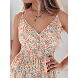 DStreet Sukienka maxi FLORALUSH w kwiaty fioletowo-pomarańczowe | Shoptok.si