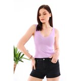 Dewberry Z2009 WOMEN'S CROCHET BLOUSE-LILAC | shoptok.hr