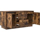 TV ormarić s LED svjetlima boja dimljenog hrasta 100x41x50 cm | Eponuda.com