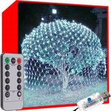 Malatec Novoletne lučke svetlobna zavesa 160 LED hladno bela 8 funkcij 260x200cm USB, (20849378) Cene