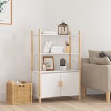 vidaXL Visoka komoda bijela 80 x 40 x 121 cm od konstruiranog drva Cijene
