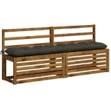  Jastučić za klupu VIANEN 100% poliester Antracit - Antracit 170 x 30 x 12 cm | shoptok.hr