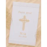 KRSTNI PRTIČEK s križcem v beli barvi KRSPRT 13