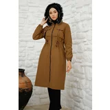 InStyle Cut-Out Front Pocket, Inner Shearling Für Coat - Brown