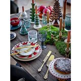 Bloomingville Crveni tanjur s božićnim motivom od kamenine ø 23 cm Yule – | shoptok.hr