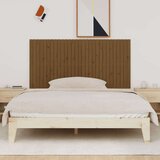  Zidno uzglavlje smeđa boja meda 185x3x90 cm od masivne borovine | shoptok.hr