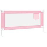 vidaXL Posteljno varovalo za malčke roza 190x25 cm blago | Shoptok.si
