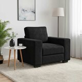 SOFA fotelja crna 100x77x82 cm baršun | shoptok.hr