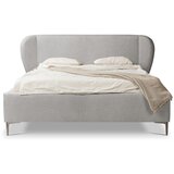 Makamii Svijetlo sivi tapecirani bračni krevet s podnicom 180x200 cm Makana – | shoptok.hr