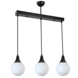 Opviq afra 3 Lü Sıralı siyah beyaz Camlı Sarkıt blackwhite chandelier | ePonuda.com