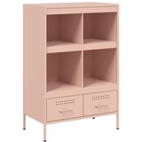 Maison Chic Visoka omara - Komoda - Predalnik roza 68x39x101,5 cm jeklo, (21716854) Cene