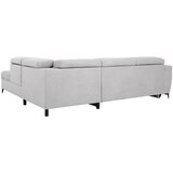 MID.YOU KOTNA SEDEŽNA GARNITURA, velur svetlo siva | Shoptok.si