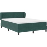 Box Spring Krevet s Madracem Tamno Zelena 140x200 cm Baršun | shoptok.hr