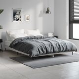  Okvir kreveta siva boja hrasta 135 x 190 cm konstruirano drvo | shoptok.hr