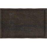 Stolna ploča tamnosmeđa 100x60x(2-6) cm obrađena hrastovina | shoptok.hr