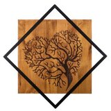 Wallity Zidna dekoracija Drvo 2, 54x54 cm, Smeđa boja | Eponuda.ba