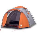  The Living Store Šotor za kampiranje za 3 osebe sivo oranžen za hitro postavitev - Šotor Za Kampiranje, (21486815) | Shoptok.si