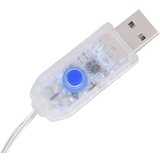 vidaXL Okrasne lučke zvezde in lune z daljincem 345 LED lučk modre | Shoptok.si