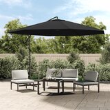  Konzolni vrtni suncobran s aluminijskim stupom 350 cm crni | shoptok.hr