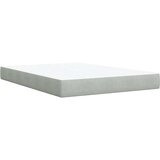 vidaXL Box spring postelja z vzmetnico svetlo siv 140x190 cm žamet | Shoptok.si