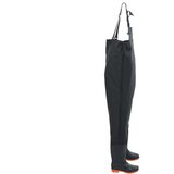 vidaXL Ribiške hlače s škornji črni velikost 38 | Shoptok.si