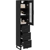  Highboard Crni hrast 34,5 x 34 x 180 cm Konstruirano drvo | shoptok.hr