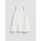 Reserved Lanena mini haljina - bijela | shoptok.hr