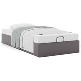 vidaXL Otomanski posteljni okvir brez vzmetnice siv 90x190 cm | Shoptok.si
