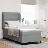  s opruga kutije Svjetlosiva 90 x 200 cm tkanina | shoptok.hr