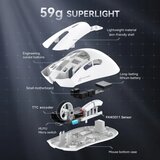 Attack Shark bežični gaming miš R1 PAW3311/TriMode/Superlight/Ergonomic/White | Eponuda.com