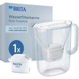  Vrč za filtriranje vode Style Essential 2,4 l - bela | Shoptok.si