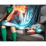set za nogometne navdušence – odeja in blazina - home warming - najstniki