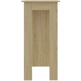 vidaXL Barska miza s polico sonoma hrast 102x50x103,5 cm iverna pl. | Shoptok.si