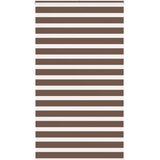 vidaXL Zebra zavjesa Smeđa 135x230 cm Širina tkanine 130 9 cm Poliester - Smeđa 135 x 230 cm | shoptok.hr