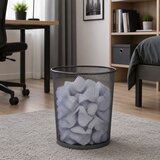 Office Waste Bin Metal Mesh Round Silver 19 L | Shoptok.si