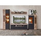 Stylife DNEVNI REGAL, barve grafita, barve hrasta Slike